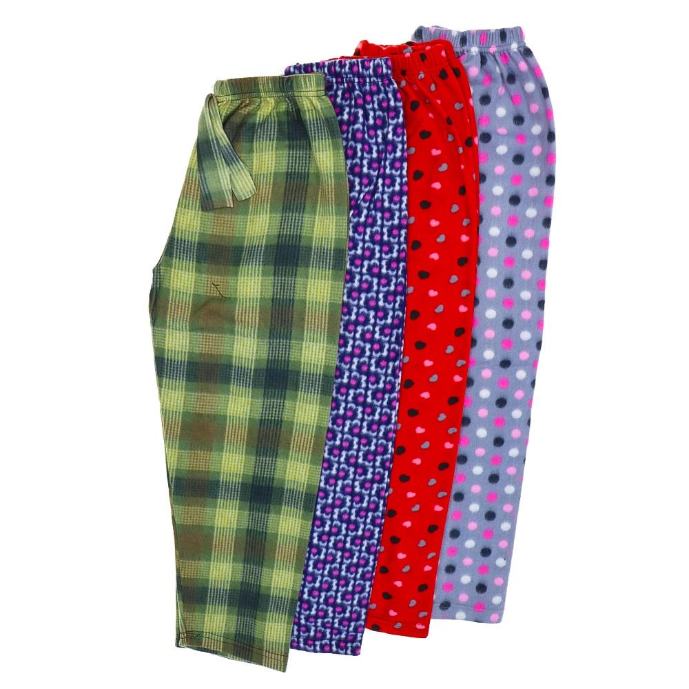 Genç Kardeşler Bayan Battal Polar Pijama Tek Alt