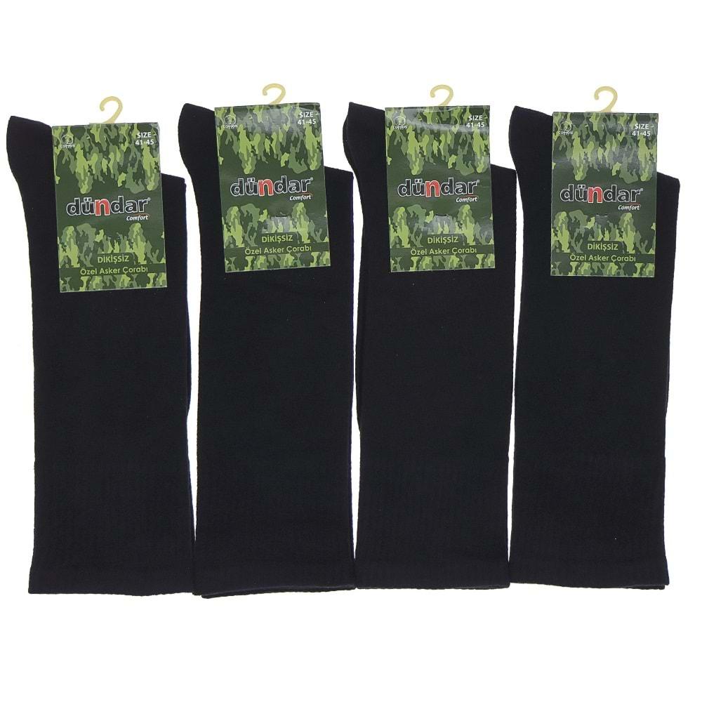 Dündar 9501 Erkek likralı Dikişsiz Comfort Özel Asker Soket Çorap