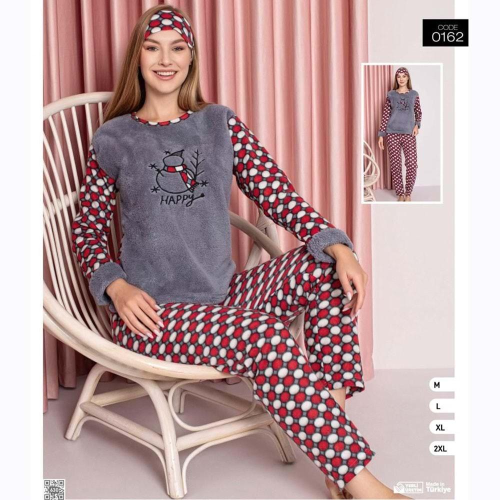 Neyl 0162 Bayan Polar Pijama Takım M-2XL