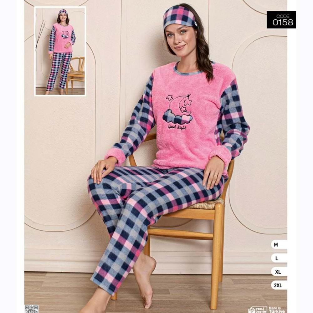 Neyl 0158 Bayan Polar Pijama Takım M-2XL