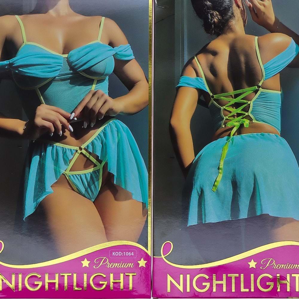 NightLight 1064 Bayan Fantazi Gecelik