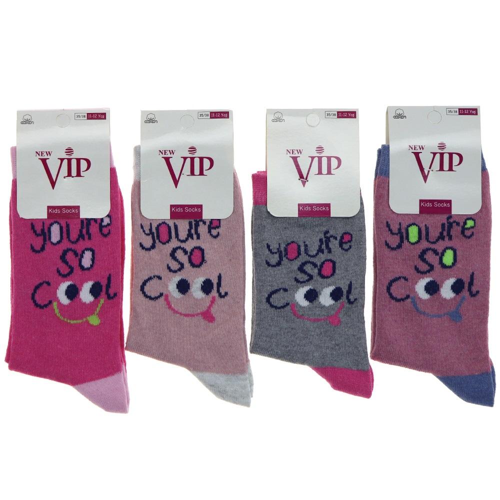 Vip 207 Kız Çocuk Likralı Soket Çorap