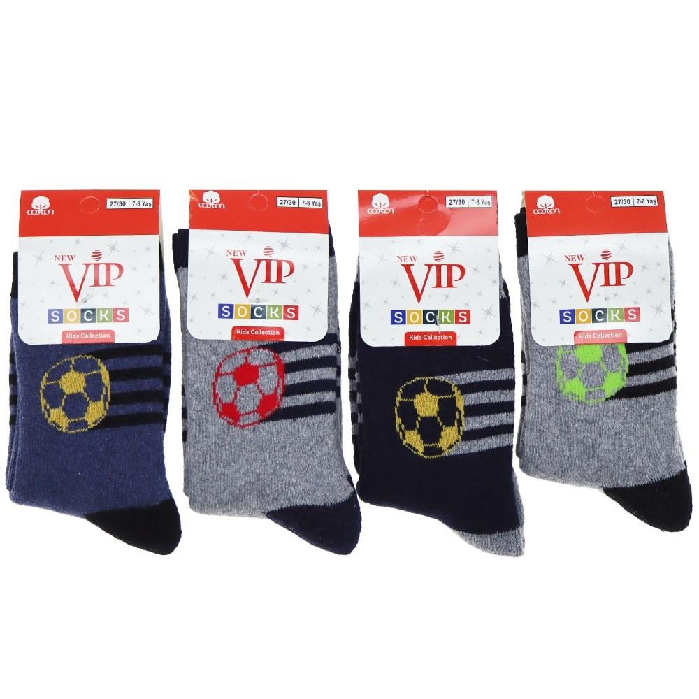 Vip 202 Erkek Çocuk Desenli Likralı Havlu Soket Çorap