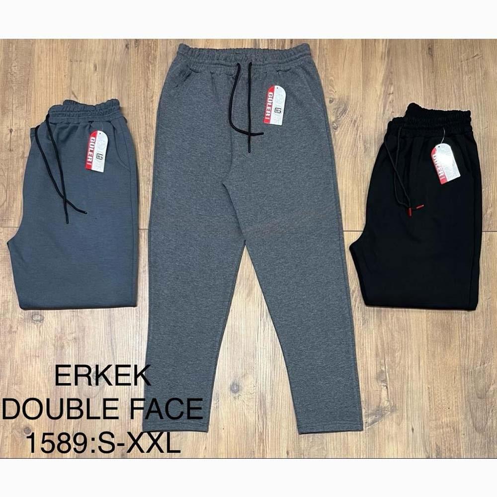 Güler 1589 Erkek Paça Resme Double Face Bas Eşofman Alt S-XXL