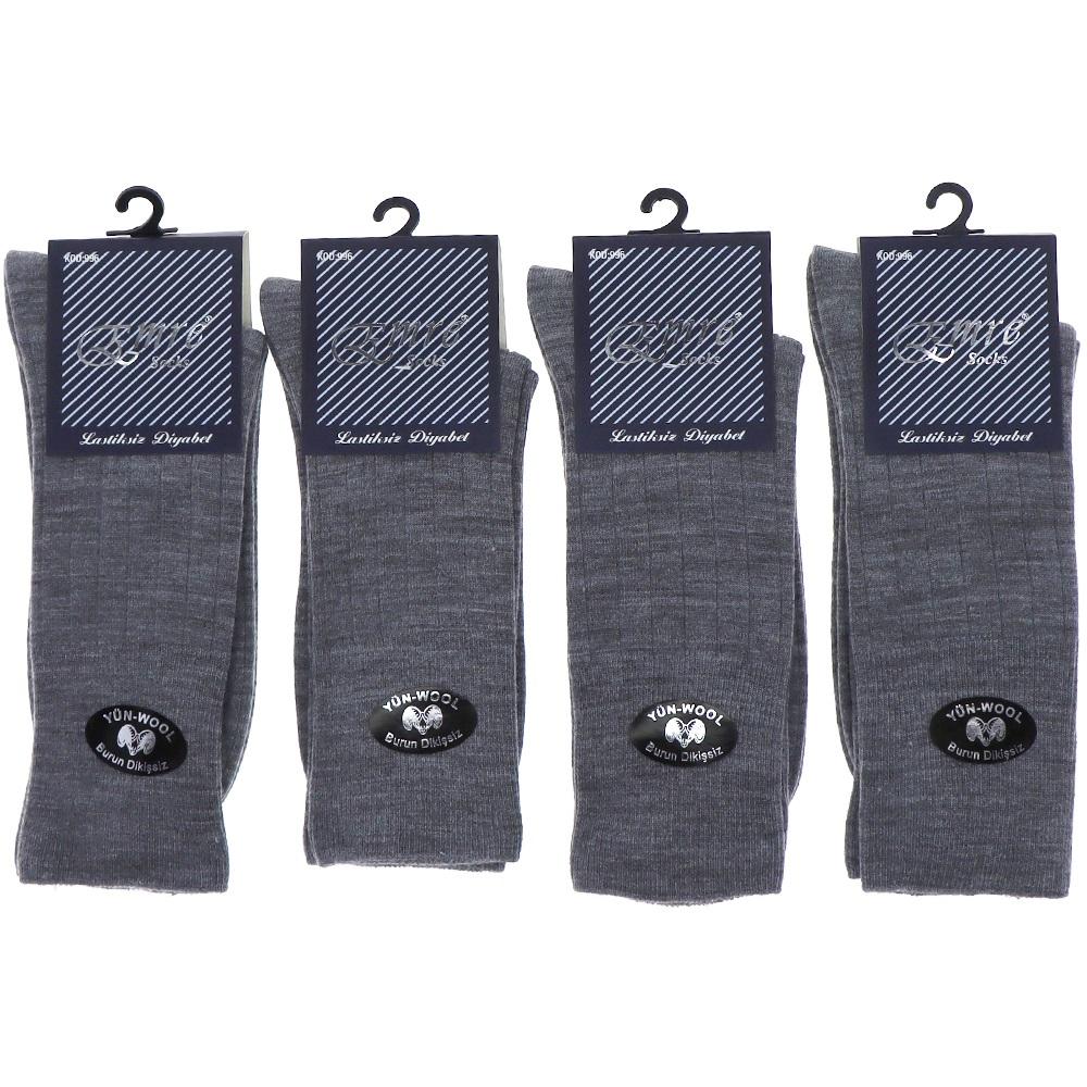 Erkek Kutulu Dikişsiz Diyabetik Şeker Likralı Soket Çorap