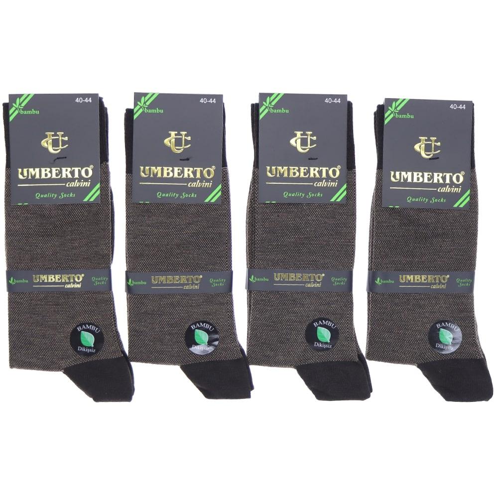 305 Erkek Dikişsiz Jakarlı Bambu Soket Çorap