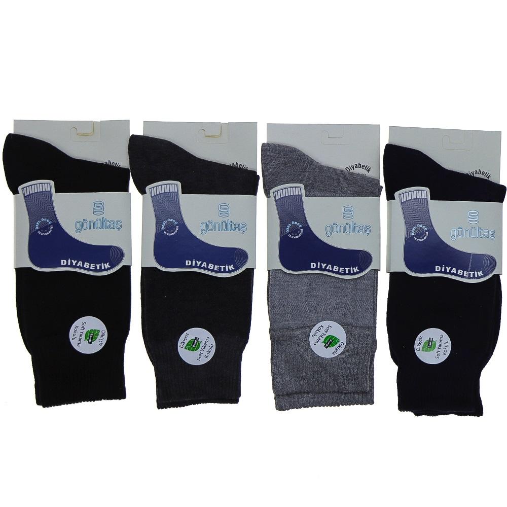 Gönültaş Erkek Kutulu Dikişsiz Bambu Diyabetik Soket Çorap