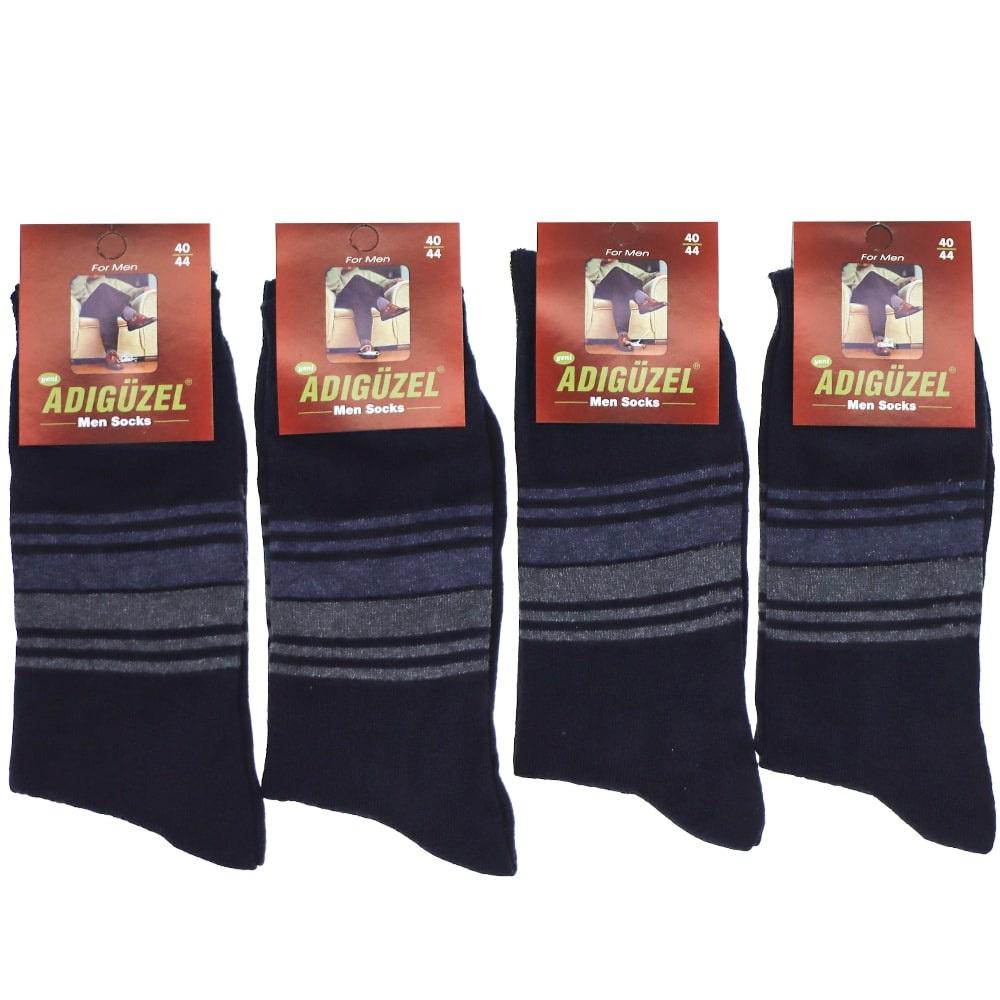 Adıgüzel Erkek Çemberli Likralı Penye Soket Çorap