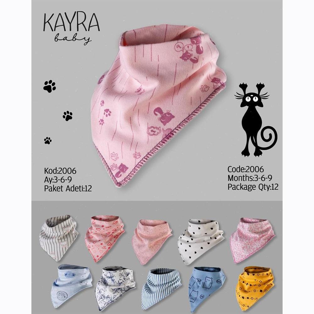 Kayra 2006 Bebe Penye Desenli Fular 0-3 Ay