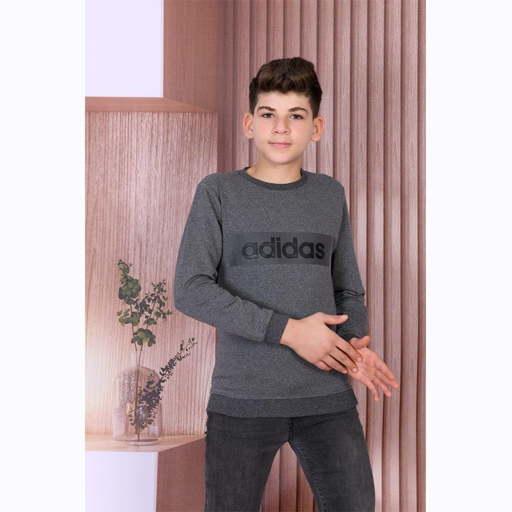 Adidas 0803 Erkek Çocuk 2 İp Adidas Baskılı Sweat 13-16 Yaş