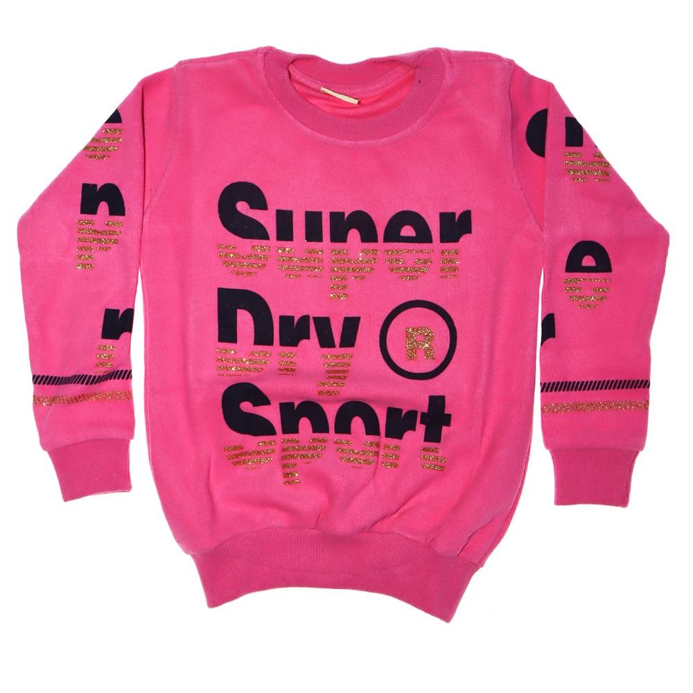 2003 Süper Sport Baskılı Selanik Kız Sweatshirt 5-8 Yaş