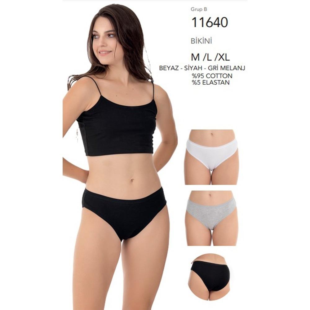 Berrak 11640 Bayan Penye Bikini Külot M-XL