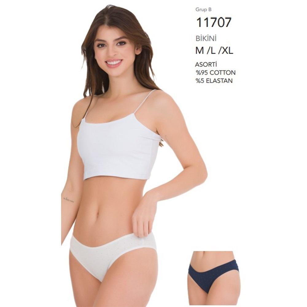 Berrak 11707 Bayan Penye Bikini Külot M-XL