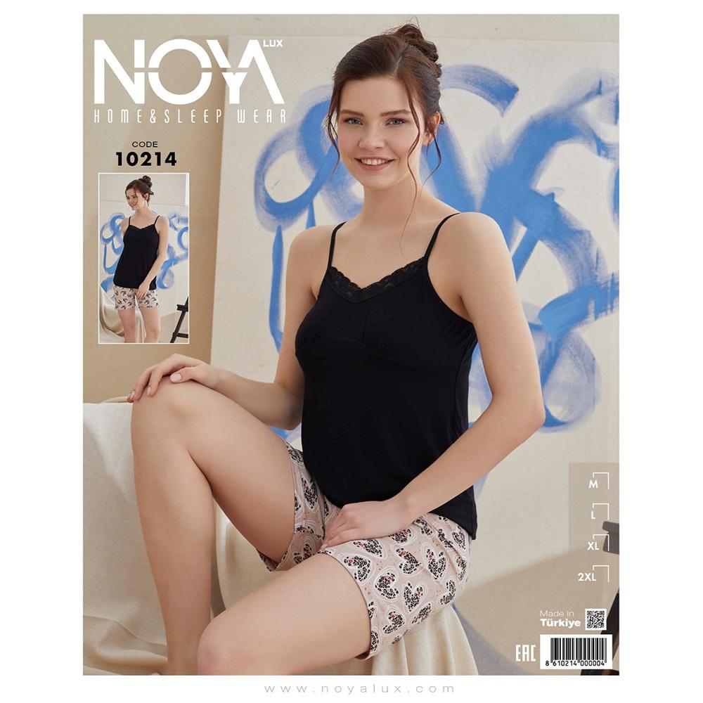 Noya Lüx 10214 Bayan Ring Viskon İp Askılı Şortlu Takım M-2XL