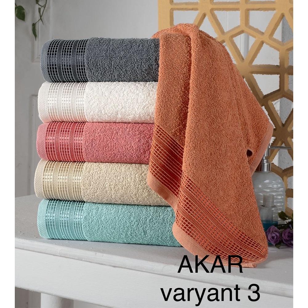 Modamina Jakarlı Akar 3.Varyant Banyo Havlusu 70x140 cm