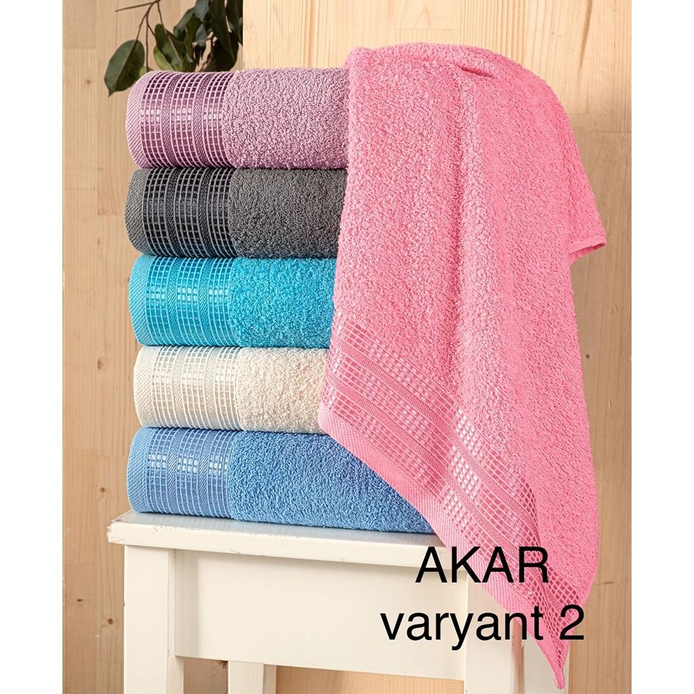 Modamina Jakarlı Akar 2.Varyant Banyo Havlusu 70x140 cm