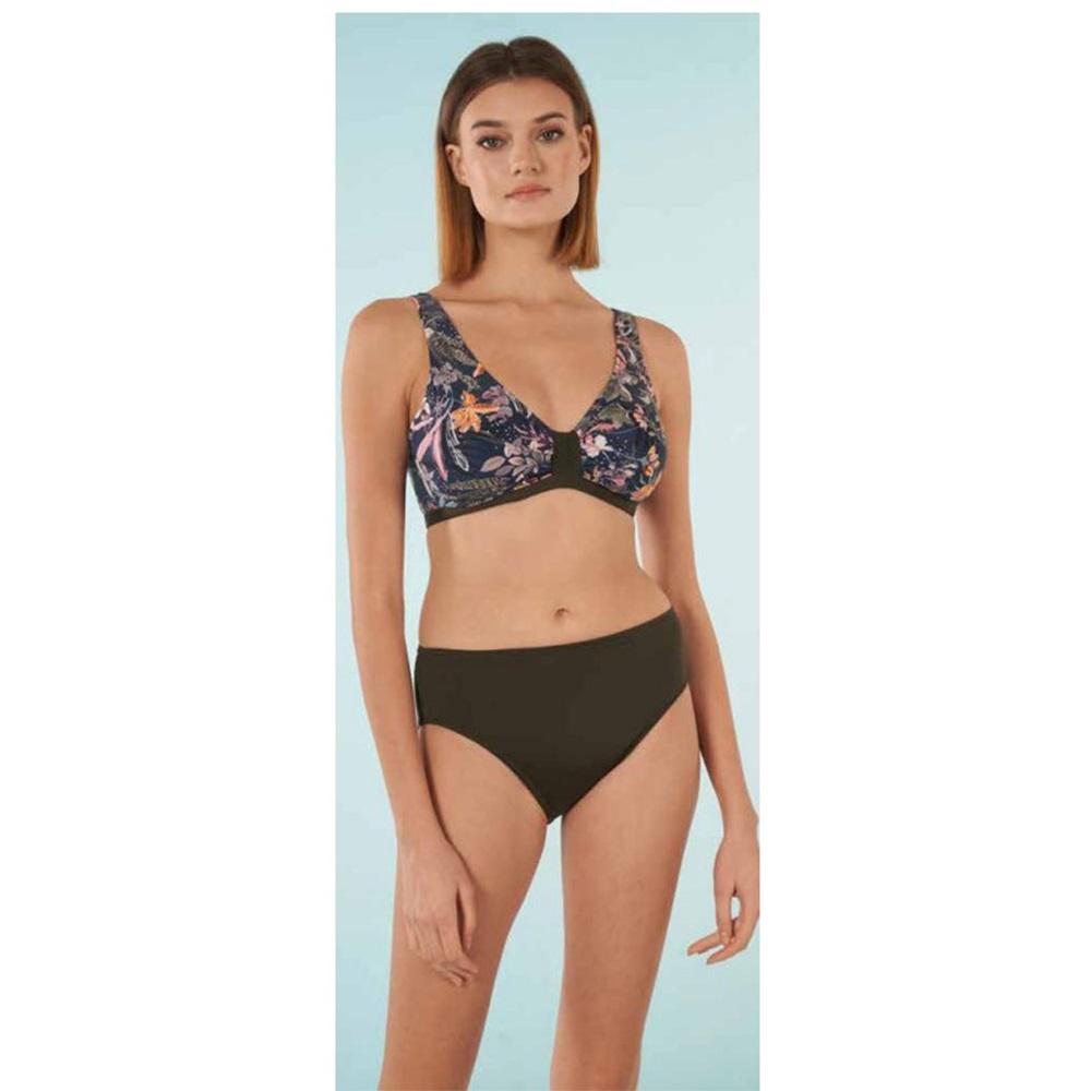 Estiva 2524 902 Bayan Çiçekli Toparlayıcı Emprime Bikini Battal 3XL-6XL