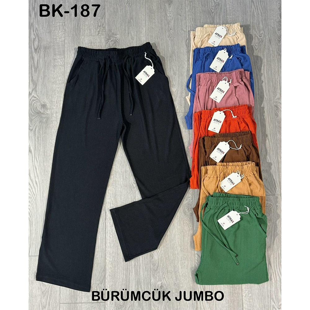 Atrax BK-187 Bayan Bürümcük Düz Paça Jumbo Alt 1XL-5XL