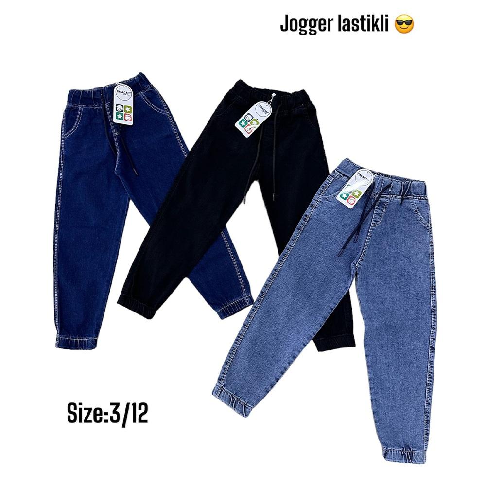 Paşacan 8025-1 Erkek Çocuk Jogger Kot Pantolon 3-7 Yaş