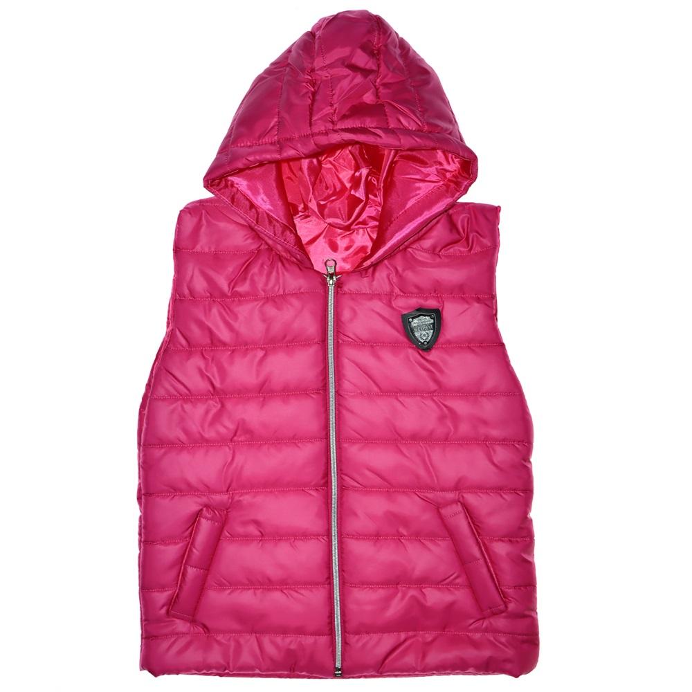 504 Kız Kapşonlu Fermuarlı Şişme Yelek 5-8 YAŞ