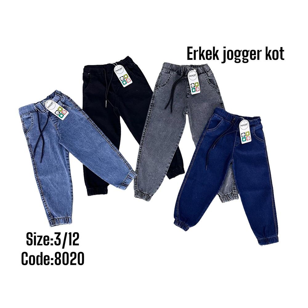 Paşacan 8020-1 Erkek Çocuk Jogger Kot Pantolon 3-7 Yaş