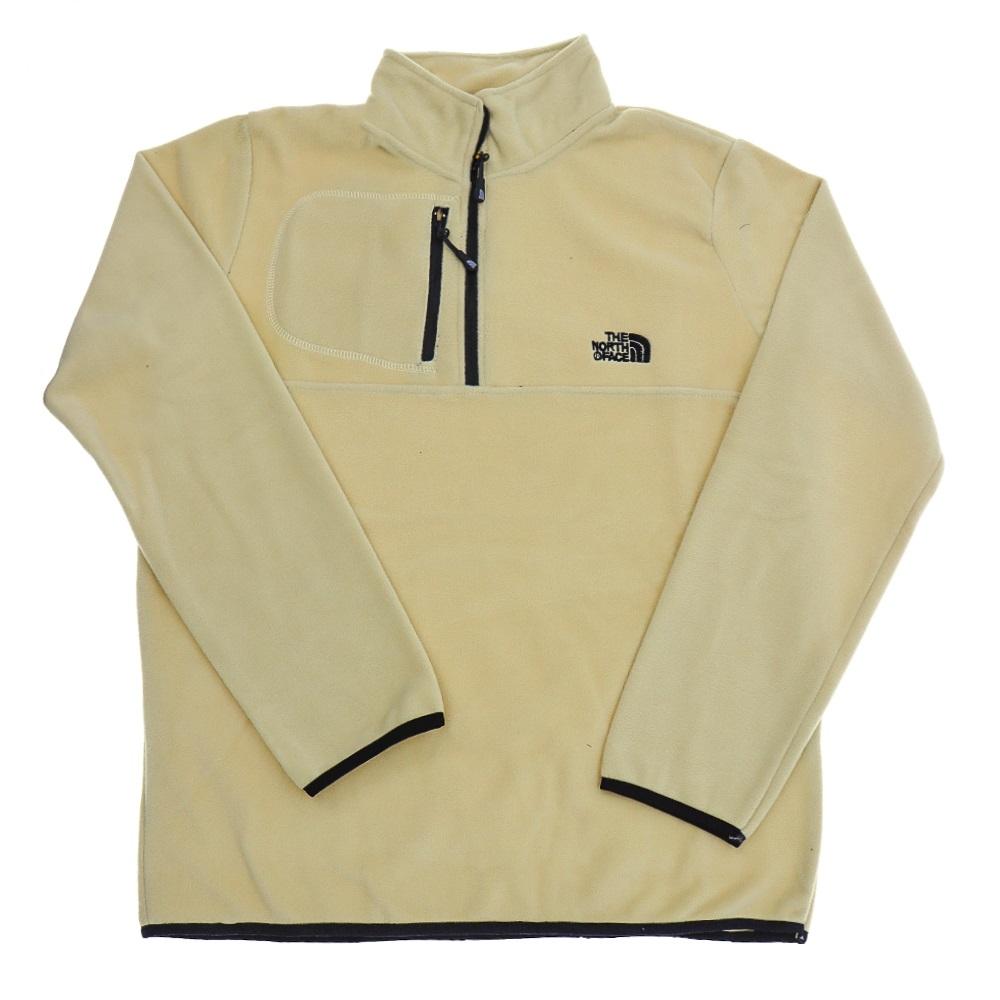 Blr 180141 Erkek Polar The North Face Nakışlı Yarım Fermuar Kol Etek Biyeli Sweat S-2XL