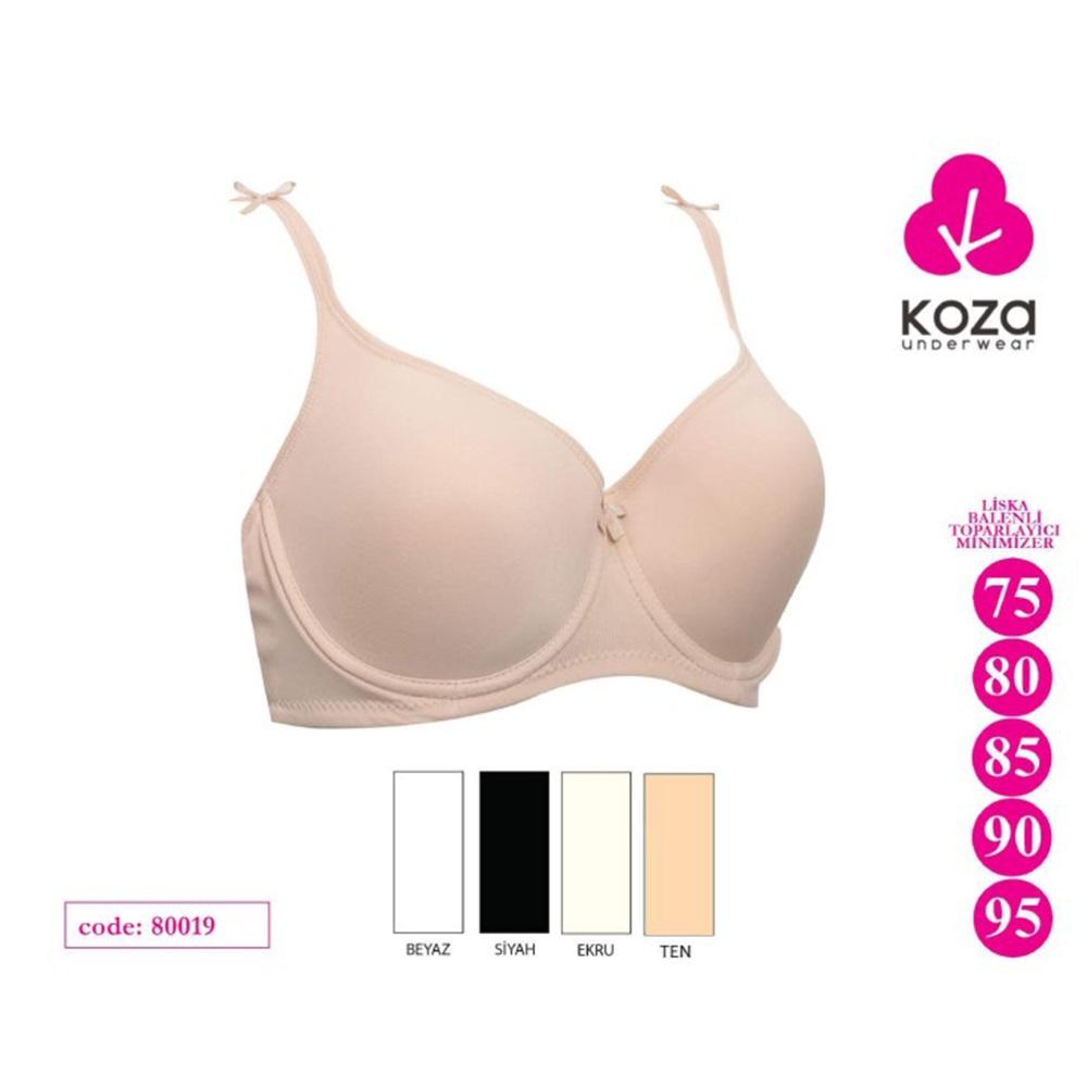 Koza Soft 80019 Bayan Lisca Mınımızzer Desteksiz Toparlayıcı Sütyen 80-95