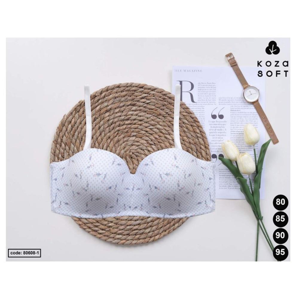 Koza Soft 80608-1 Bayan Strapless Patterned Desteksiz Sütyen 75-95