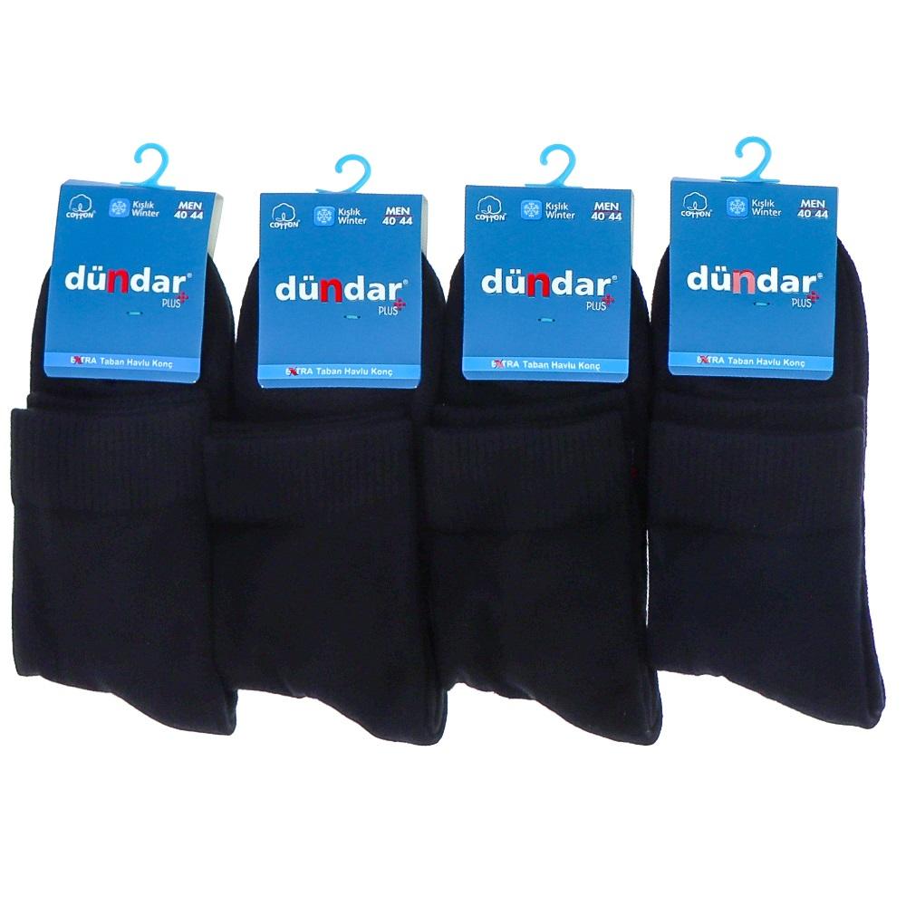 Dündar Plus 7040 Erkek Likralı Dikişsiz Extra Taban Havlu Konç Patik Çorap