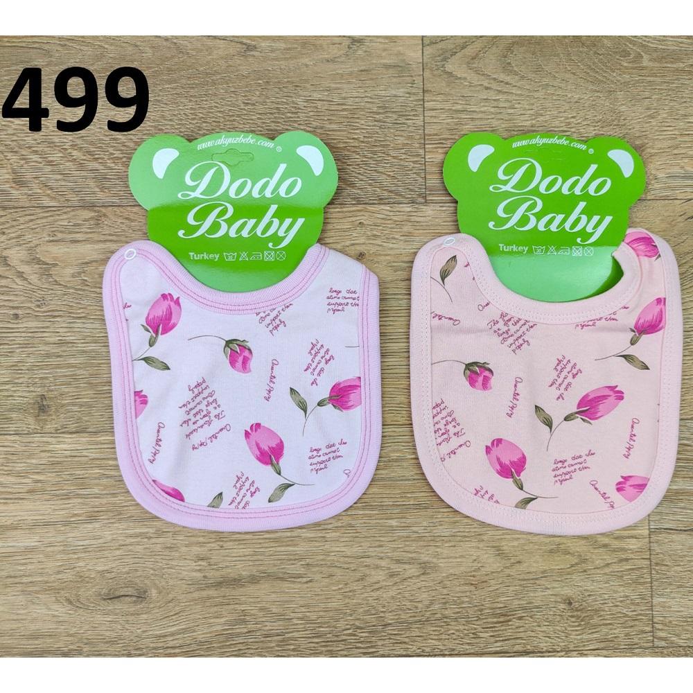 Dodo Baby 499 Bebe Empirme Gül Desenli Çıtçıtlı Önlük 0-3 Ay