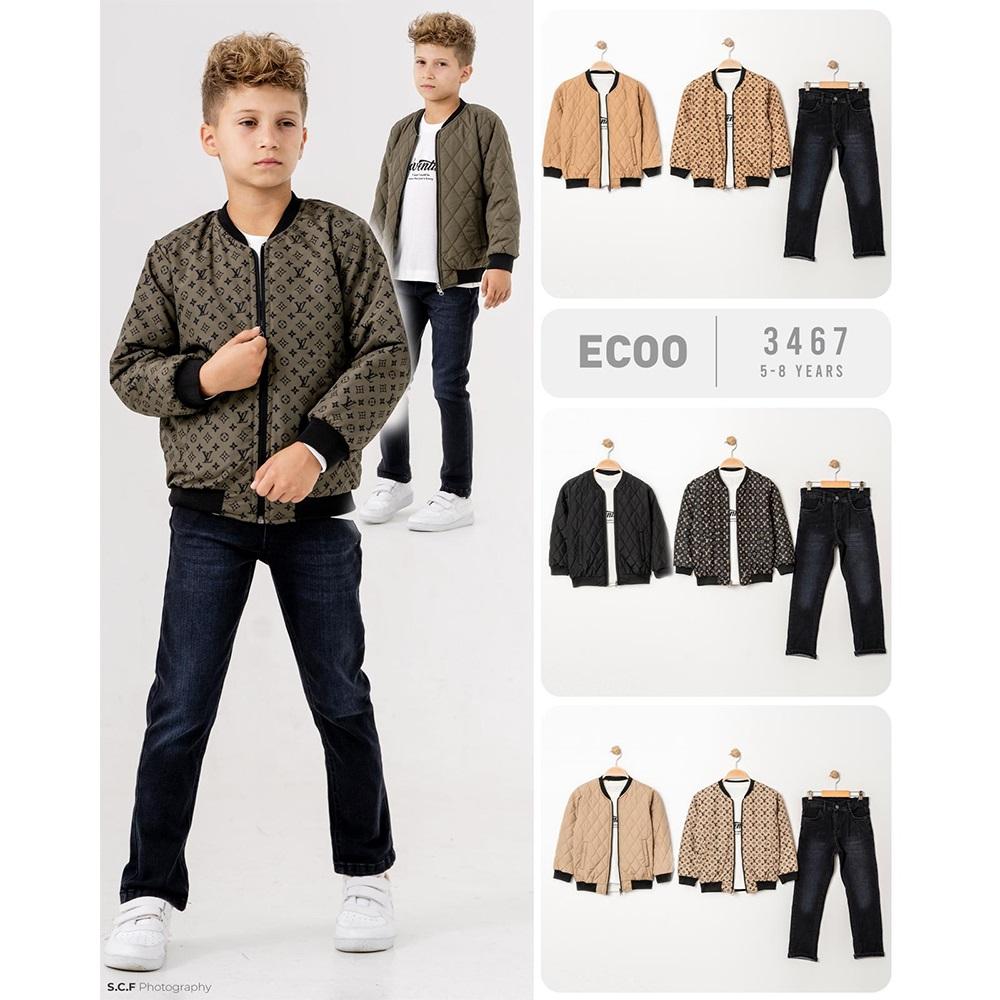 Ecoo Kids 3467 Erkek Çocuk Çift Taraflı Montlu Takım 5-8 Yaş