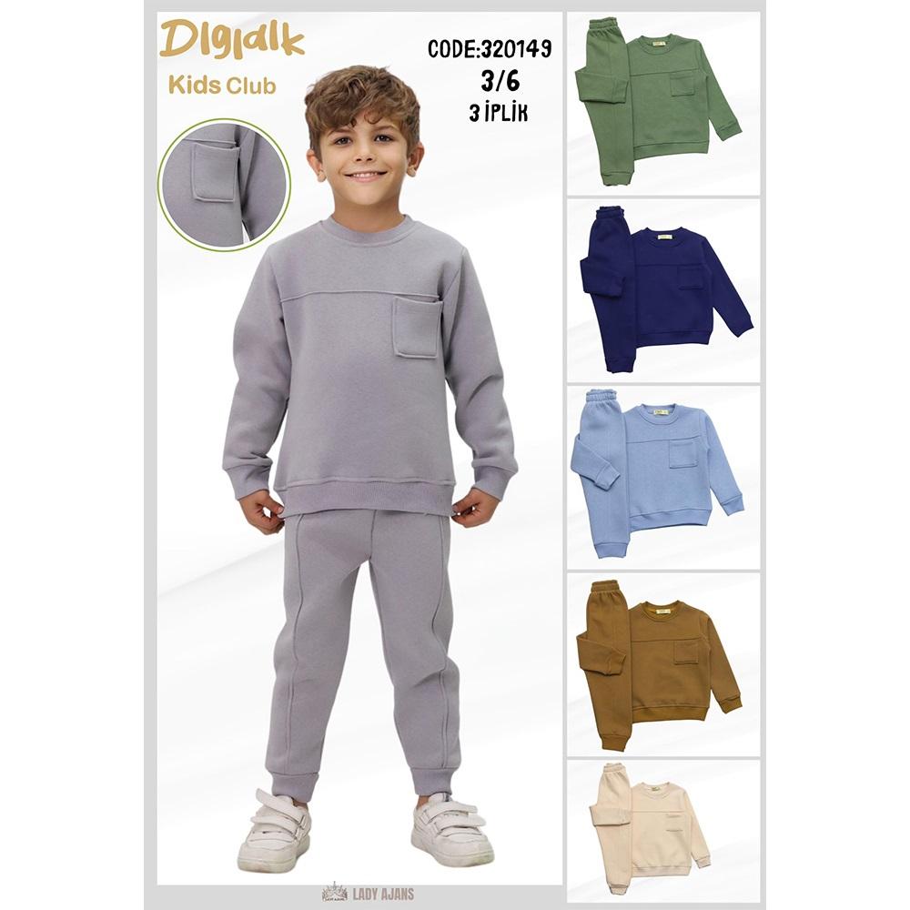 Dıgıdık Kids 320149 Erkek Çocuk 3 İp Cepli Takım 3-6 Yaş