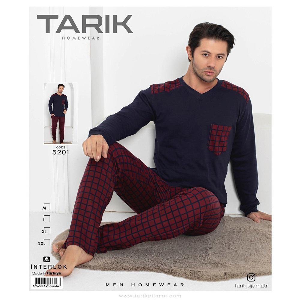 Tarık 5201 Erkek İnterlok U Kol Penye Pijama Takımı M-2XL