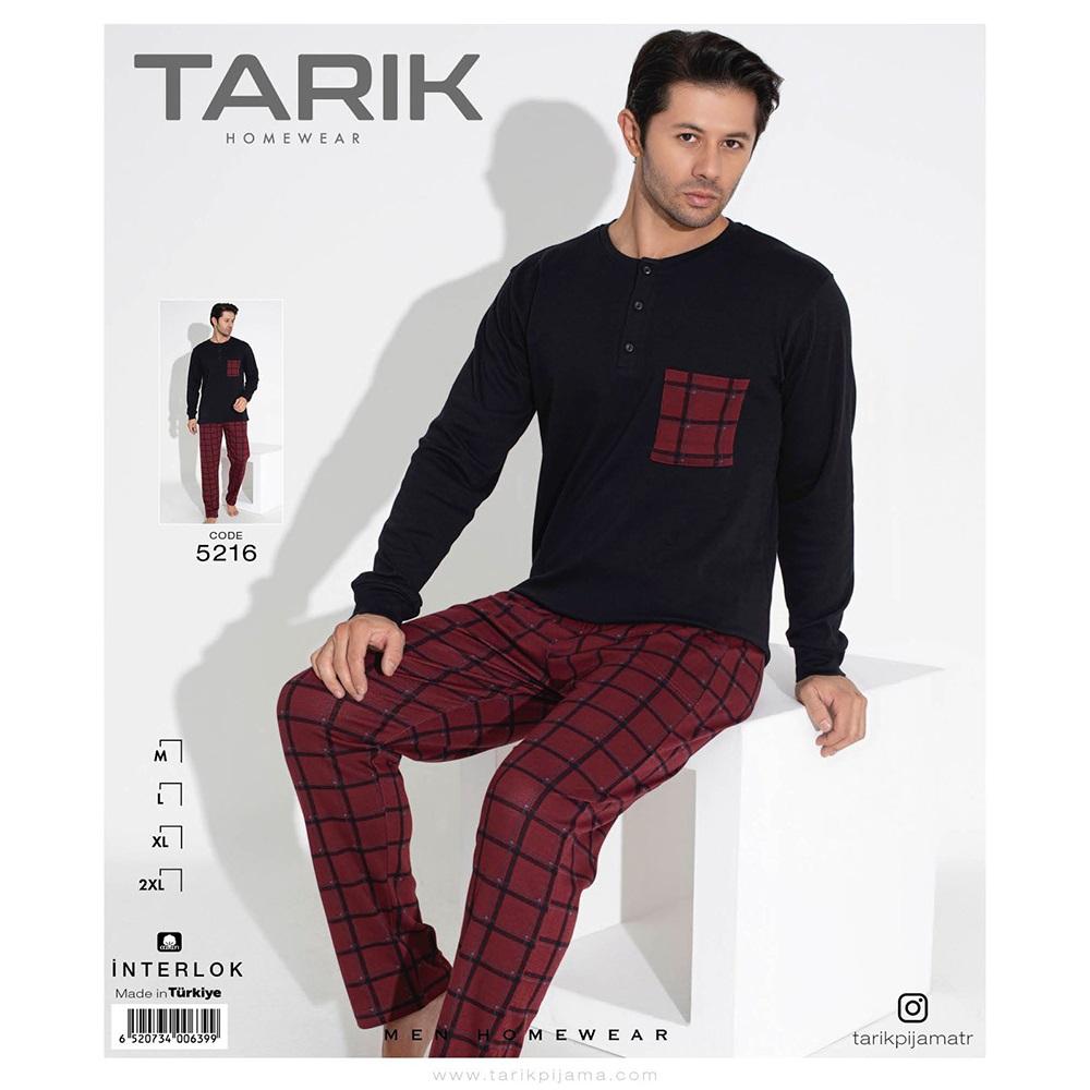 Tarık 5216 Erkek İnterlok U Kol Penye Pijama Takımı M-2XL