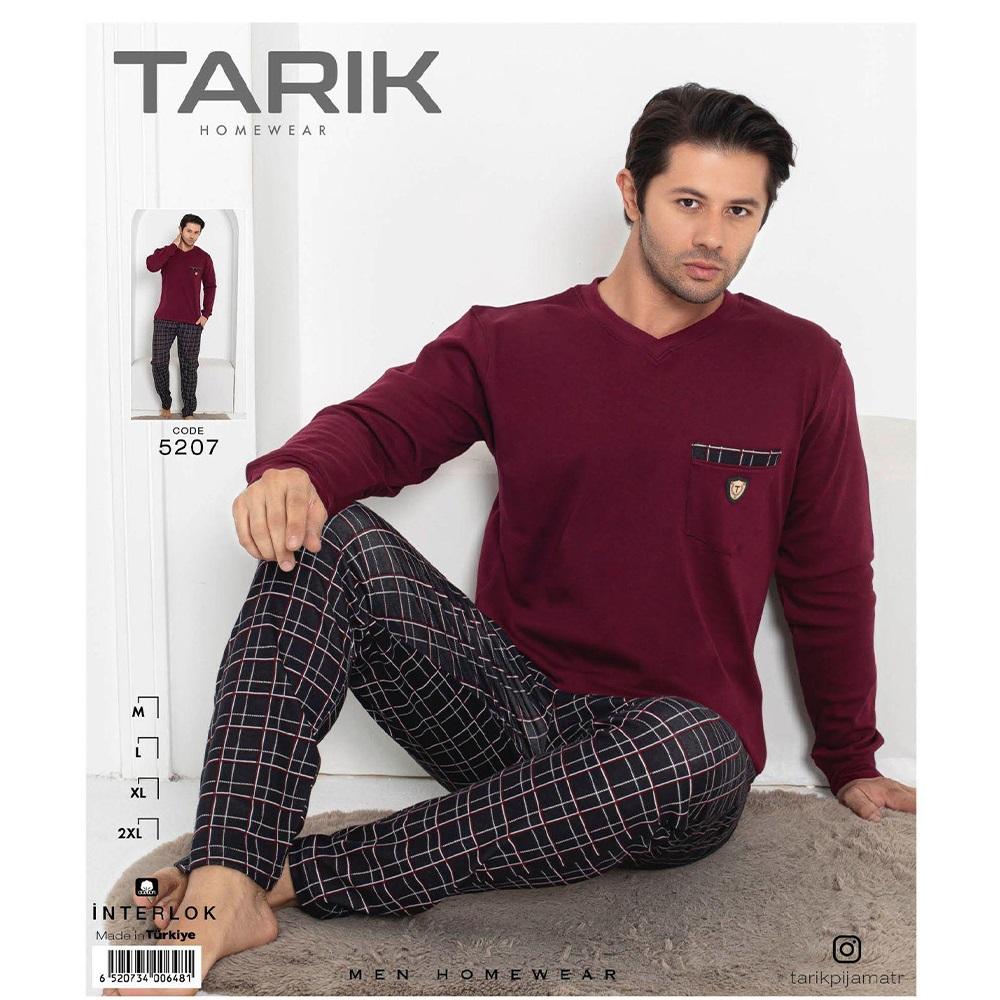 Tarık 5207 Erkek İnterlok U Kol Penye Pijama Takımı M-2XL