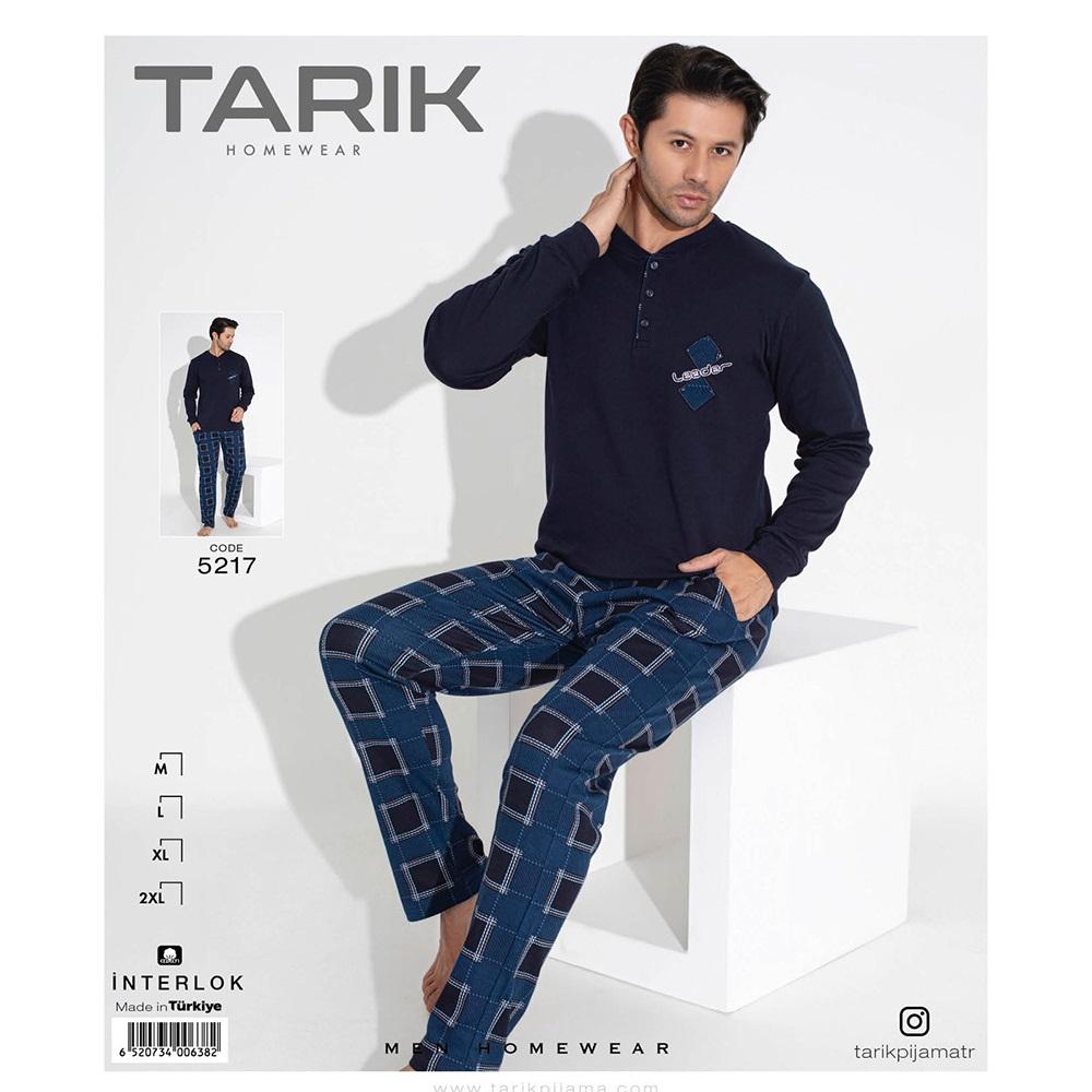 Tarık 5217 Erkek İnterlok U Kol Penye Pijama Takımı M-2XL