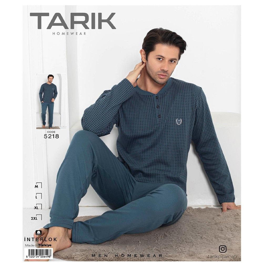 Tarık 5218 Erkek İnterlok U Kol Penye Pijama Takımı M-2XL