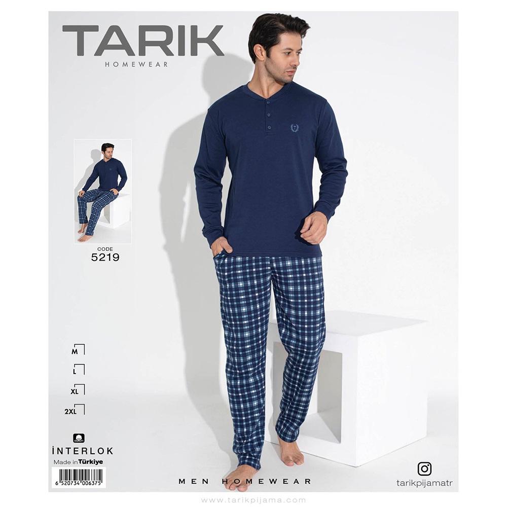 Tarık 5219 Erkek İnterlok U Kol Penye Pijama Takımı M-2XL