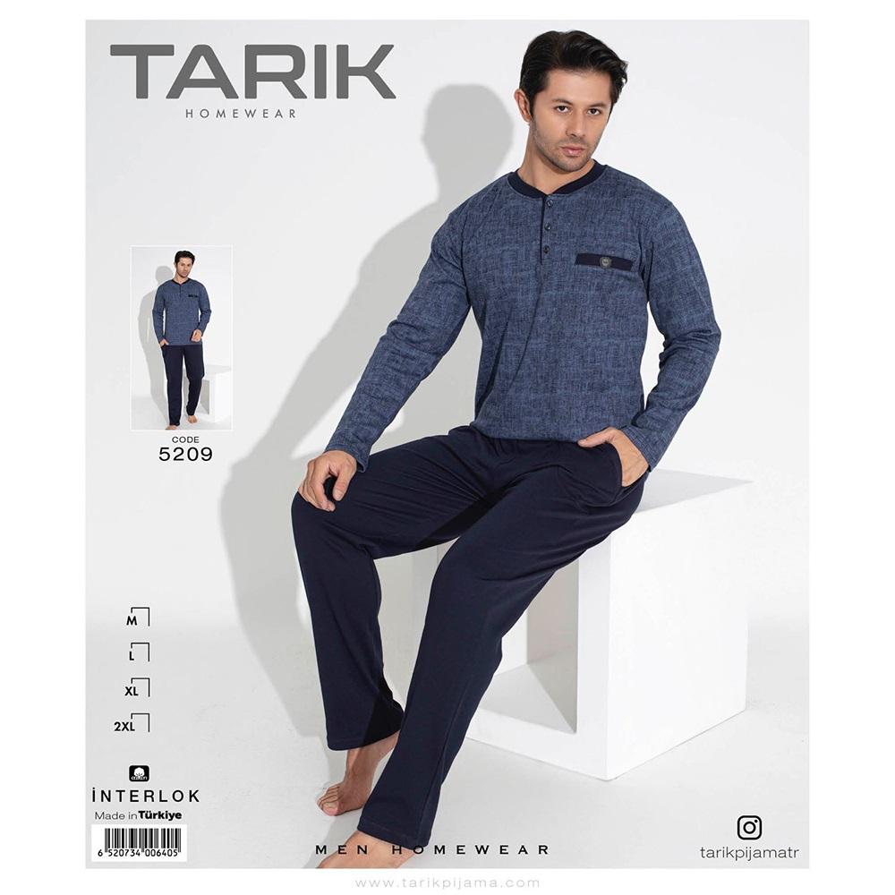 Tarık 5209 Erkek İnterlok U Kol Penye Pijama Takımı M-2XL