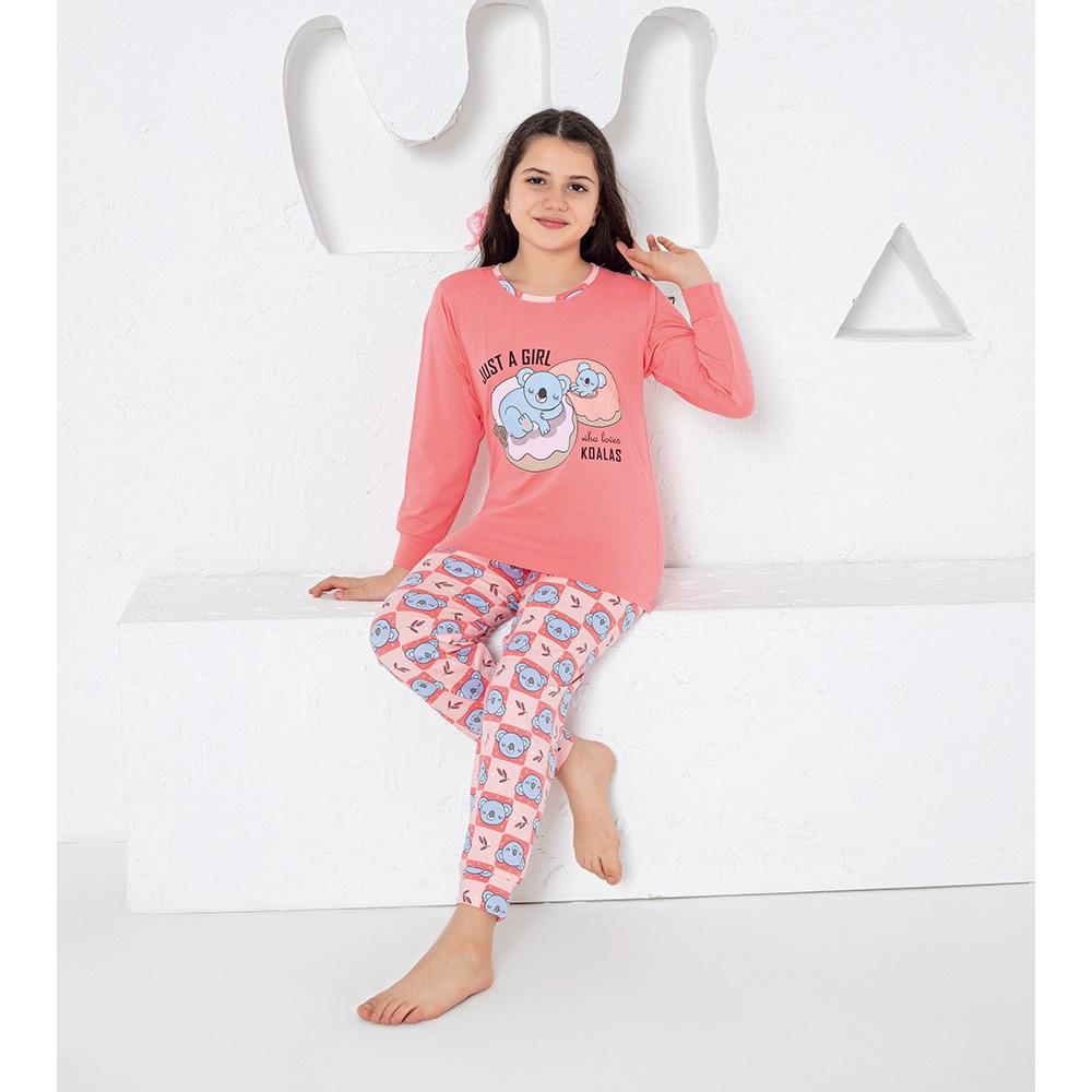 Estiva 24470 Kız Penye Just A Gril Baskılı Pijama Takımı Yaş 11.13.15