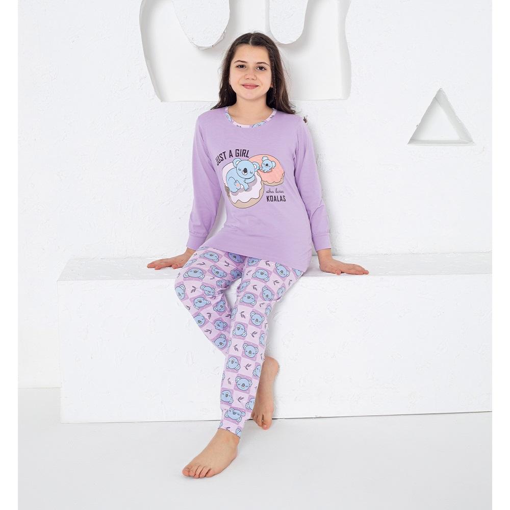 Estiva 24470 Kız Penye Just A Gril Baskılı Pijama Takımı Yaş 11.13.15