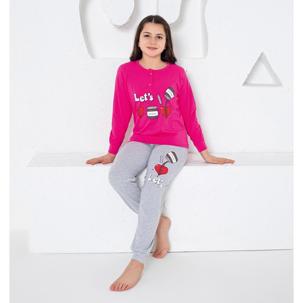 Estiva 24470 Kız Penye Just A Gril Baskılı Pijama Takımı Yaş 11.13.15