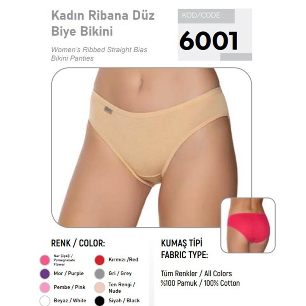 Gümüş 6001 Bayan İnce Bel Düz Bikini