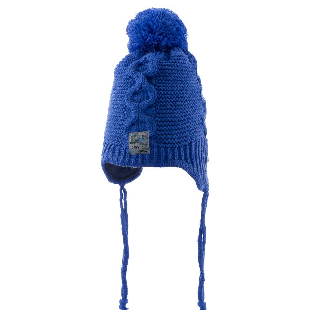 Kitti P-K23110-06 Erkek Bebe Kulaklı Triko Bere 0-18 Ay