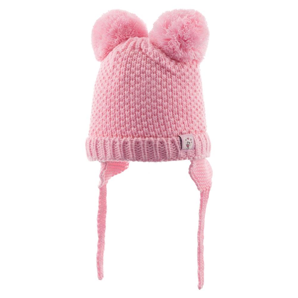 Kitti P-K23110-01 Kız Bebe Kulaklı Triko Bere 0-18 Ay