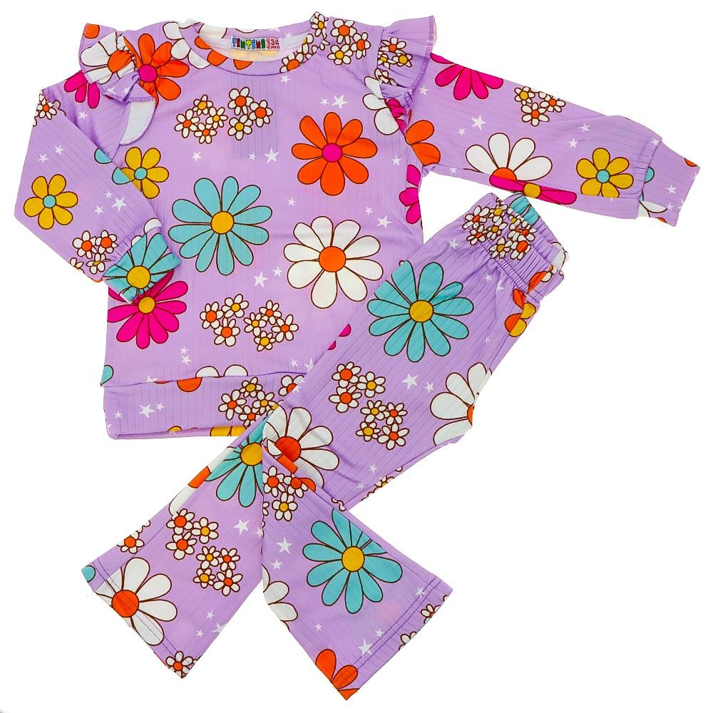 Tintini Kids Kız Çocuk Şardonlu Baskılı Takım 3-10 Yaş