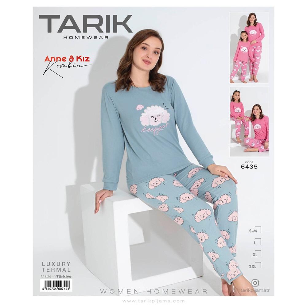 Tarık 6435 Bayan Termal Nakışlı Pijama Takımı S-2XL