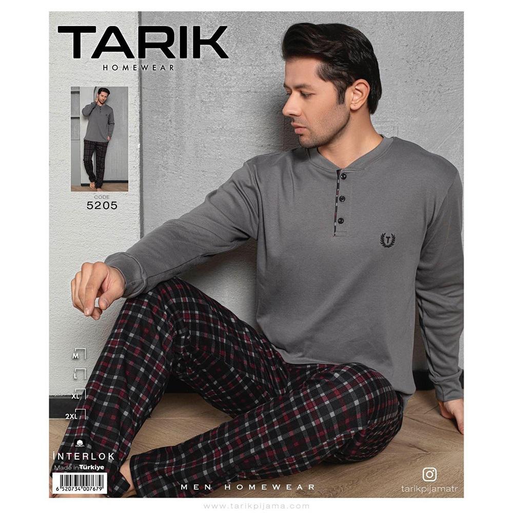 Tarık 5205 Erkek İnterlok U Kol Penye Pijama Takımı M-2XL