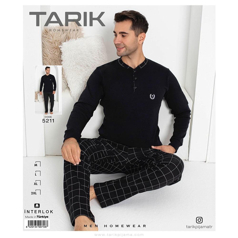 Tarık 5211 Erkek İnterlok U Kol Penye Pijama Takımı M-2XL