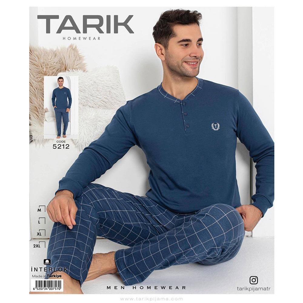 Tarık 5212 Erkek İnterlok U Kol Penye Pijama Takımı M-2XL